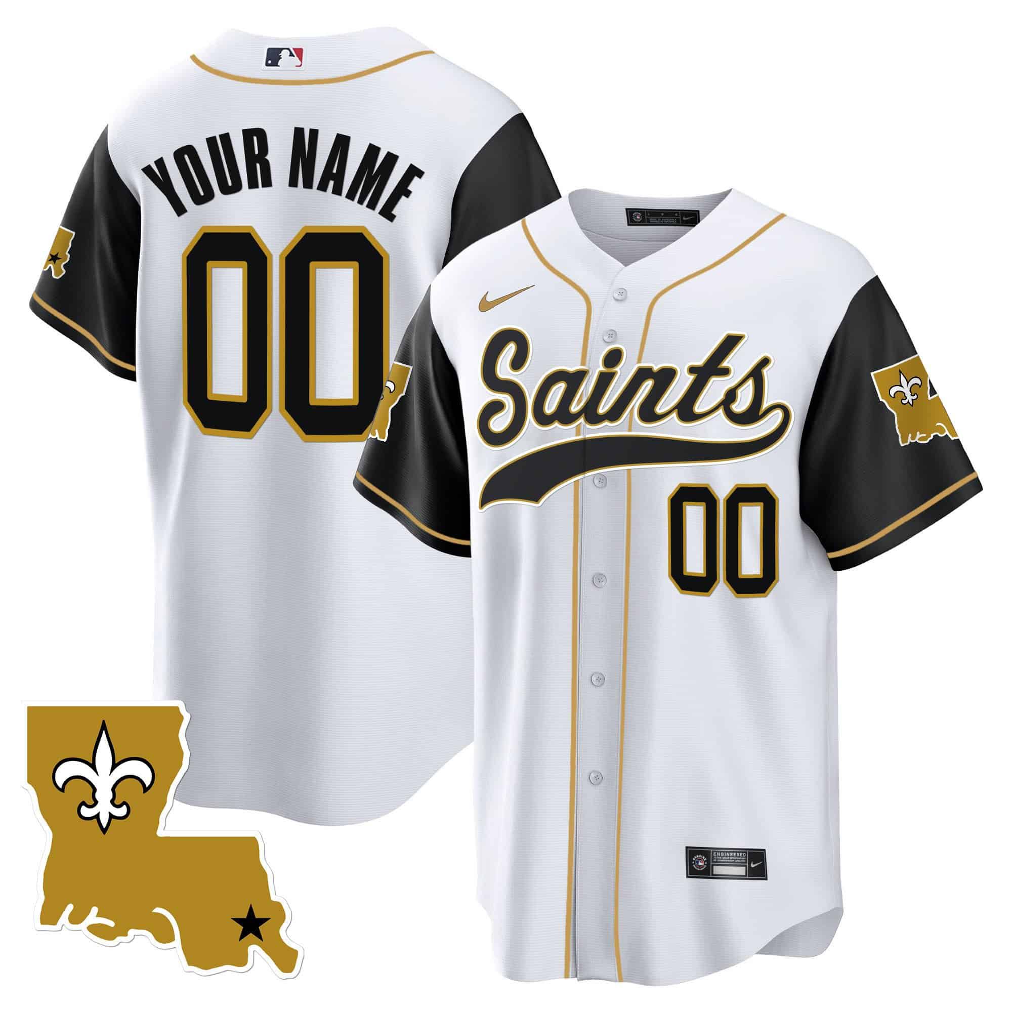 Men New Orleans Saints White 2024 Nike 1987 Legacy Cool Base Custom NFL Jersey style 2